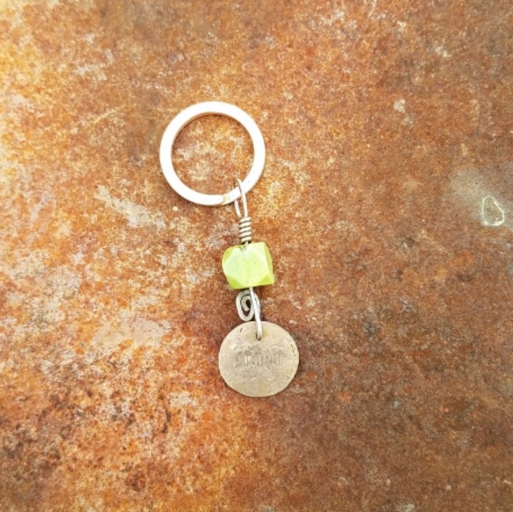 Dream Big Copper Boho Key Ring - Picture 4 of 6